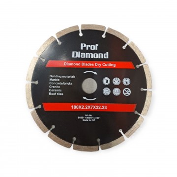 Алмазный диск "Prof Diamond" сегмент 180мм*2,2*7*22.23