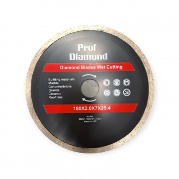 Алмазный диск "Prof Diamond" сплошной 180мм*2,2*7*22.24